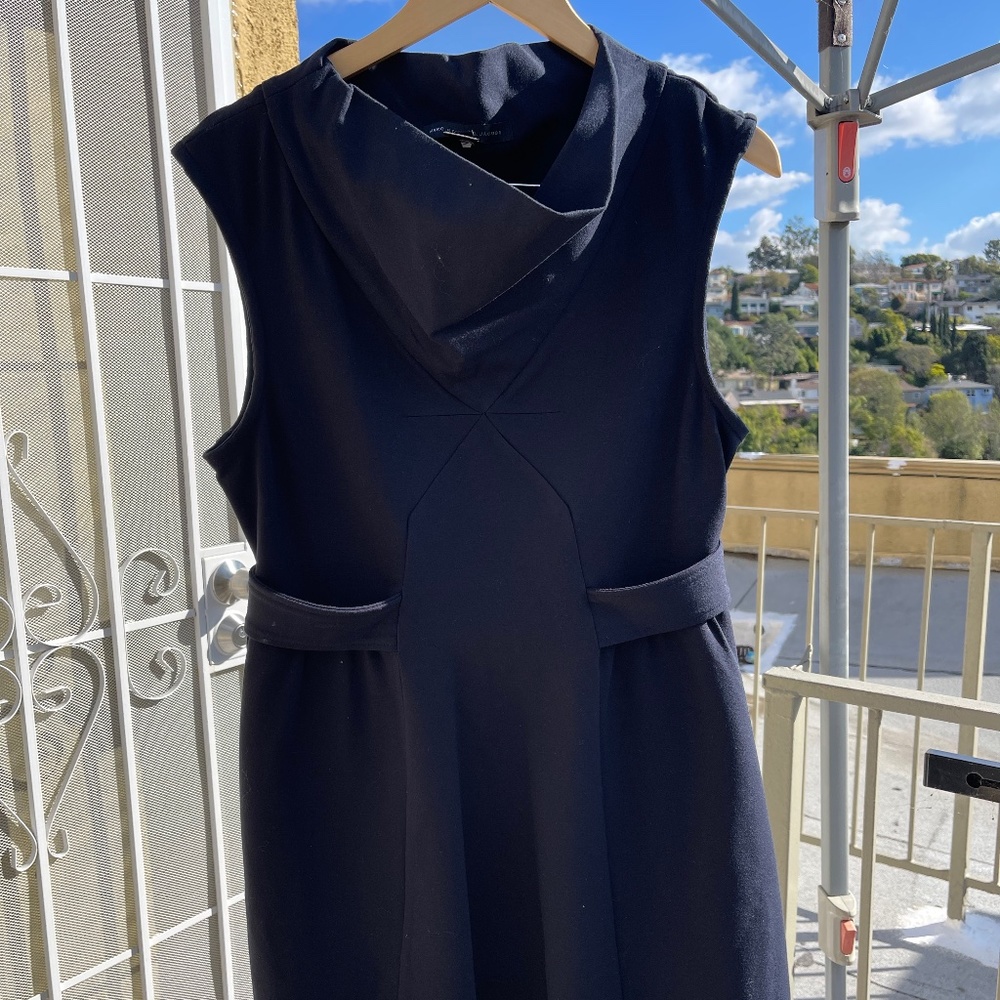 Navy Marc by Marc Jacobs fit and flare dress with pockets! <3